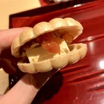 銀座 しのはら - 柿とフォアグラの最中