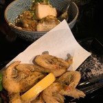 Mainzu - 揚げだし豆腐納豆   川海老