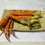望洋樓 - 茹で蟹：大蟹（右側の足と爪）