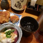 おぎ野 - マグロ山芋。ネギマグロ串揚げ