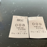 らー麺　Do・Ni・Bo - 食券〜
