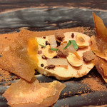 レミニセンス - 玉ねぎのチップスを割ると中はこんな感じ