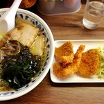 さすけ食堂 - カジメラーメンとアジフライ 1200円