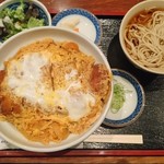 生そば 天龍  - カツ丼\900とミニ蕎麦\100(19-02)