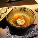 神戸牛割烹 銀座 美作 - 鱈の白子　ポン酢風味出汁