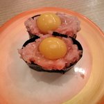 すし江戸 - うずら鉄火