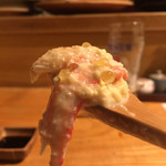 炭と地酒とたしなみワイン Kai本店 醸す - これがベニズワイと黄金いくらだぞ～