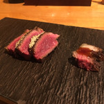 炭と地酒とたしなみワイン Kai本店 醸す - メインは鳥取産の再肥育猪ですよ～