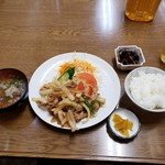田代 - 豚生姜焼定食　700円