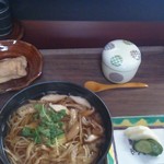 Tagaya - かけそば定食920円全景