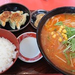 チャイナハウス - かみなりラーメンセット。