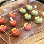 Manpei Hotel - 赤鬼・青鬼＠練りきり。中こし餡。節分にあわせて（御菓子処花岡）