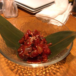 個室炭火焼肉 有田牛 - タコのチャンジャ