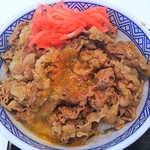 吉野家 - 牛丼並+卵+七味+紅生姜