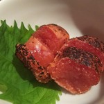 さば銀 - お通しは、焼き鱈子。