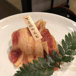 炭火焼 てんま  - 豚の味噌漬け 1切れが大きい気がします