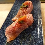 名代 駒寿司 - 和牛炙り寿司