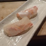 名代 駒寿司 - 真鯛握り