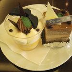 パティスリー アンジェラ - パンプキンプリンとコーヒーケーキ