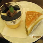 パティスリー アンジェラ - チーズケーキとパンプキンプリン