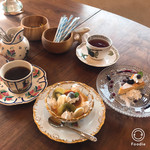 おしかの丘食堂 - チーズケーキ、プリンアラモード、珈琲、紅茶