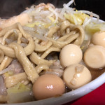蓮爾 - うずら。麺の迫力に忘れてたけど、足したんだ！
