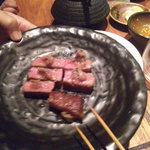 鳥茂 - アンチョビ乗せステーキでございます