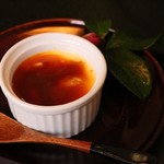 馳走 きむら - デザートはみかんのプリン。