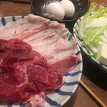 旨唐揚げと居酒メシ ミライザカ - 黒毛和牛と黒豚の匠味すき鍋