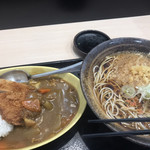 ゆで太郎 - ミニカツカレーセット温かい