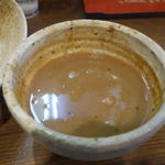 麺屋たつみ 喜心 - 最後はつけダレをスープで割って美味しく完食！ごちそうさまでした！