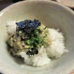 日本料理 きた川 - お代わりご飯にカニ味噌