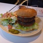 エスビーダイナー コウベ - ダブルバーガーセット９８０円