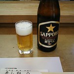 勘八 - 中瓶ビール 600円+造り 石鯛タイ 2,000円+税200=2,800円 2019年02月