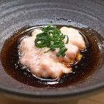 日本橋蛎殻町 すぎた - カワハギの肝醤油で