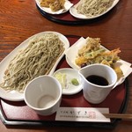 Sobadokoro Kazuki - 十割天付き蕎麦 1780円+大盛り300円