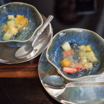 なだ万 - このゼリーもなんか滑らかでサラっとしてて美味しかった