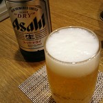 和牛 まつした - 小瓶ビール 680円 2019年02月