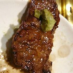 和牛 まつした - ●おまかせコース 8,500円(前菜・和牛ﾚｽﾃｰｷ・上塩ﾀﾝ・ﾈｷﾞ塩ﾀﾝｶﾙﾋﾞ・ｽﾃｰｷｶｯﾄ・焼しゃぶ・焼すき・ﾀﾚ焼・味噌焼比べ・和牛寿司)＋追加単品 ホルモン盛合せ 500円x4=10,500円 2019年02月