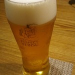 和牛 まつした - 生ビール 780円 2019年02月