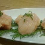 和牛 まつした - ●おまかせコース 8,500円(前菜・和牛ﾚｽﾃｰｷ・上塩ﾀﾝ・ﾈｷﾞ塩ﾀﾝｶﾙﾋﾞ・ｽﾃｰｷｶｯﾄ・焼しゃぶ・焼すき・ﾀﾚ焼・味噌焼比べ・和牛寿司)＋追加単品 ホルモン盛合せ 500円x4=10,500円 2019年02月