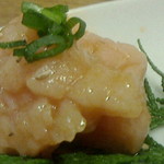 和牛 まつした - ●おまかせコース 8,500円(前菜・和牛ﾚｽﾃｰｷ・上塩ﾀﾝ・ﾈｷﾞ塩ﾀﾝｶﾙﾋﾞ・ｽﾃｰｷｶｯﾄ・焼しゃぶ・焼すき・ﾀﾚ焼・味噌焼比べ・和牛寿司)＋追加単品 ホルモン盛合せ 500円x4=10,500円 2019年02月