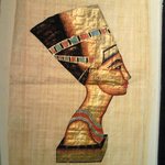 Nefertiti Tokyo - 店内のネフェルティティの絵です
