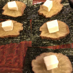 焼き鳥 ふじわら - いぶりがっこチーズ