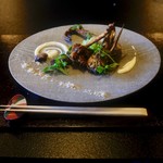 天然鴨の揚げ物