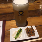 YAKITORI BAR GO - 最初の生ビールとお通し