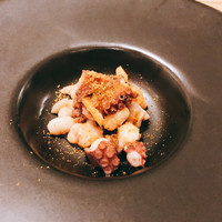 セミーナ - お通し タコ、豆、カラスミ、金柑