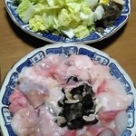 ご馳走 青柳 - どぶ汁の具材