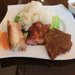 錦福 香港美食 - 香港式焼き物三種の飯1300円