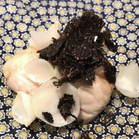 炭火割烹 いふき - ●焼物    ・白子ユリ根を添え、トリュフをのせてキャビアを少し